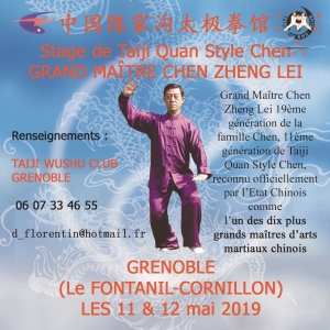 stage Chen Zheng Lei mai 2019